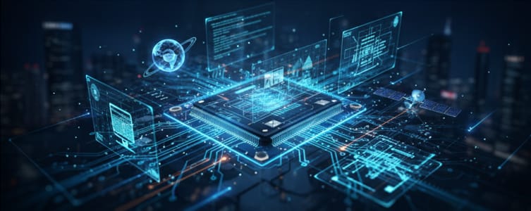 Engineers collaborating in a high-tech facility